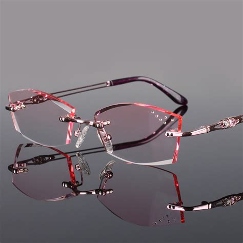 vision express rimless ladies glasses